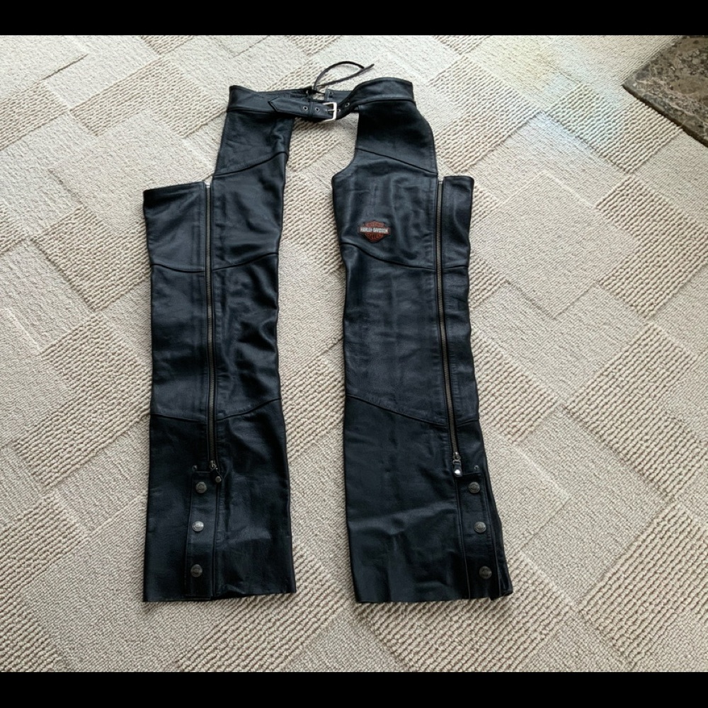Harley-Davidson Black Leather Chaps Women’s